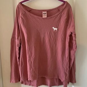 PINK Victoria’s Secret mauve long sleeve jersey tee